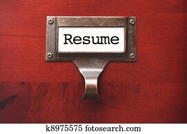 Lustrous Wooden Cabinet with Resume File Label Lustrous Wooden Cabinet with Resume File Label