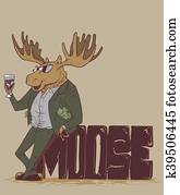 Moose cartoon Moose cartoon