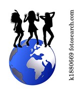 לרקוד, אנשים, ב, גלובוס