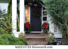 Christmas front door Christmas front door