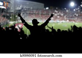 Crowd on the stadium Crowd on the stadium