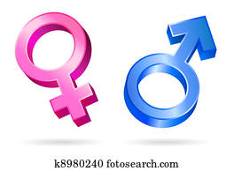 macho, femininas, símbolos gênero