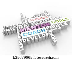 Mentor 3d word concept Mentor 3d word concept