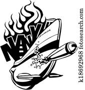 NAVY Military Design - Vector illustration. NAVY Military Design - Vector illustration.