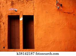 orange wall