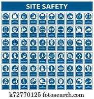 Safety PPE Must Be Worn Sign Isolate On White Background, Vector Illustration EPS. 10