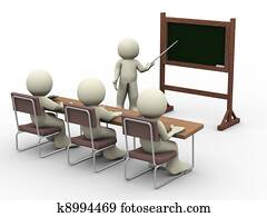 lektion, in, klassenzimmer