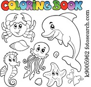 לצבוע ספר, שונה, חיות ימיות, 2