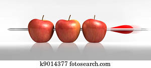 Arrow three apples a hit in White Arrow three apples a hit in White