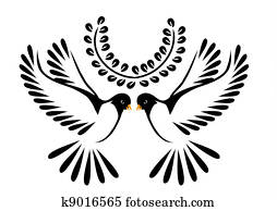 Dove or bird in flight Dove or bird in flight