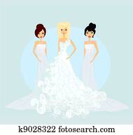 Beautiful bride card
