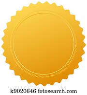 Blank certificate seal Blank certificate seal