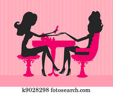 manicure in beauty salon manicure in beauty salon