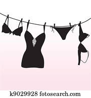 pantie,, חזייה, ו, לבני נשים