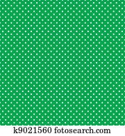 Seamless Polka Dots, Bright Green Seamless Polka Dots, Bright Green