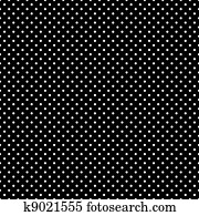 Seamless White Polka Dots on Black Seamless White Polka Dots on Black