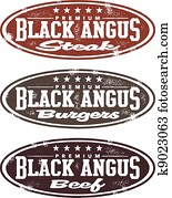 Vintage Black Angus Meat Stamp Vintage Black Angus Meat Stamp