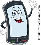 Smart phone cartoon Smart phone cartoon