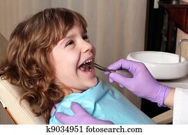 ילד, חולה, ב, ה, רופא שניים