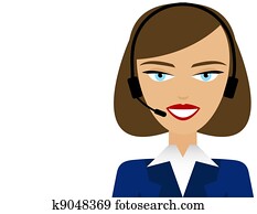 Female Customer Service Representative Female Customer Service Representative