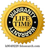 garantie, lebenszeit, qualität, garantie, abzeichen