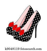 Polka Dot High Heels Polka Dot High Heels