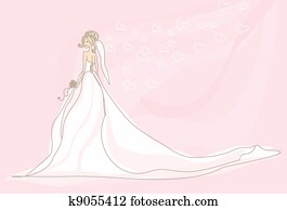 Beautiful bride card