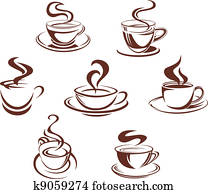 Coffee and tea cups Coffee and tea cups