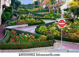 Lombard Street in San Francisco Lombard Street in San Francisco