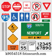 Road Signs Illustration Road Signs Illustration