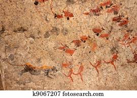 Bushmen rock painting Bushmen rock painting