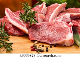 cutlet of lamb with vegetables cutlet of lamb with vegetables