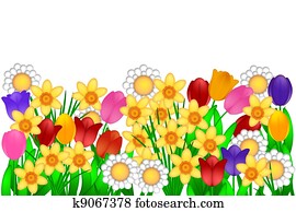 Spring Flowers Illustration Spring Flowers Illustration