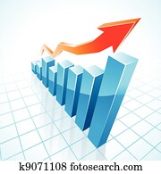 3d, handel wasdom, versperren grafiek