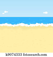 Cartoon beach Cartoon beach