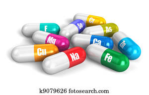 Color vitamin pills Color vitamin pills