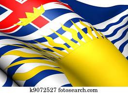 Flag of British Columbia, Canada. Flag of British Columbia, Canada.