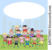 mixed ethnic children