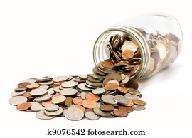 Spilled Jar of Coins