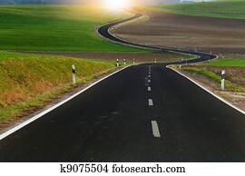 Winding long road Winding long road