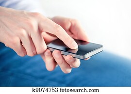 איש, עם, חכם, טלפן