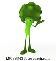 Food character - broccoli Food character - broccoli
