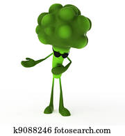 Food character - broccoli Food character - broccoli