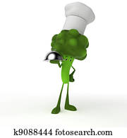 Food character - broccoli Food character - broccoli