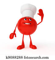 Food character - tomato Food character - tomato