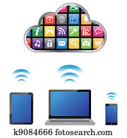vector cloud computing concept vector cloud computing concept