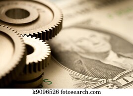 mecânico, ratchets, e, dólar