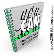 Self-Help You Can Do It Book Positive Attitude Confidence Self-Help You Can Do It Book Positive Attitude Confidence