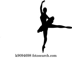 רקדן של בלט, צללית