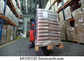 forklift driver at work